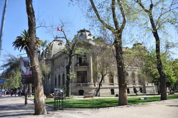Prédio do Museu de Bellas Artes, em Santiago, capital do Chile